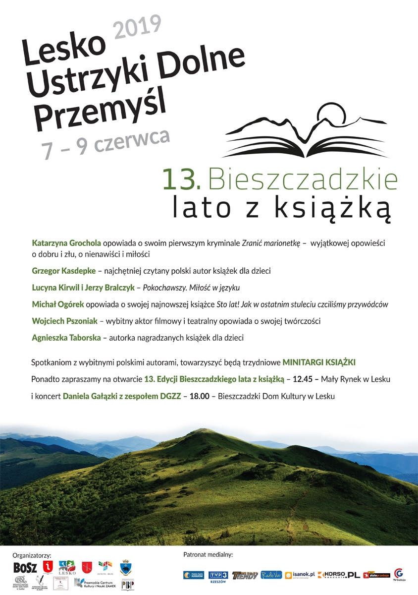 13. Bieszczadzkie lato z książką w Ustrzykach Dolnych 